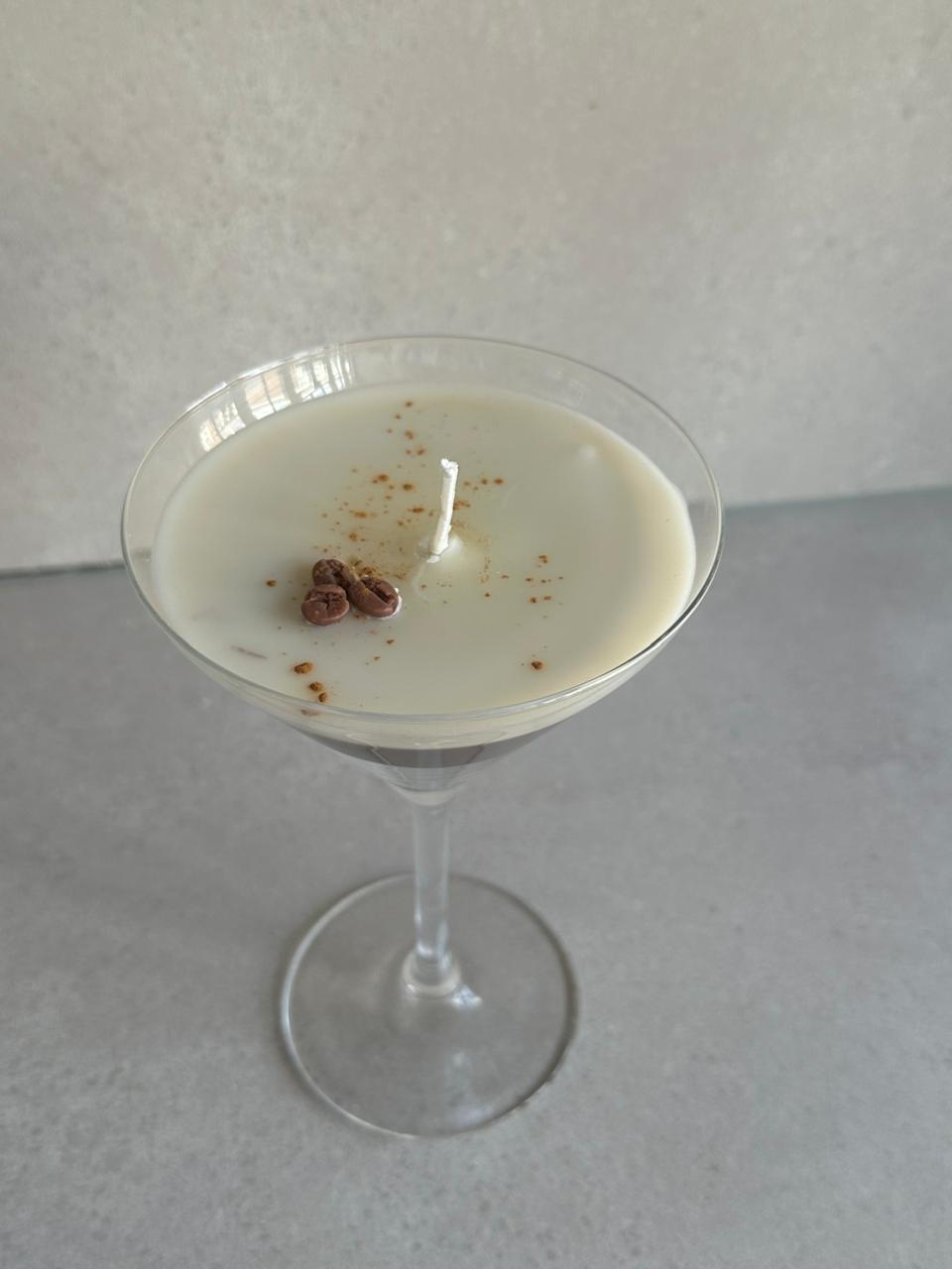 Espresso Martini cocktail candle