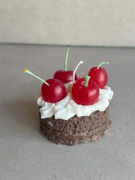 Cherry brownie candle